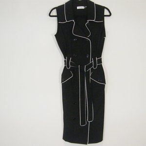 Calvin Klein Belted Sleeveless Dress